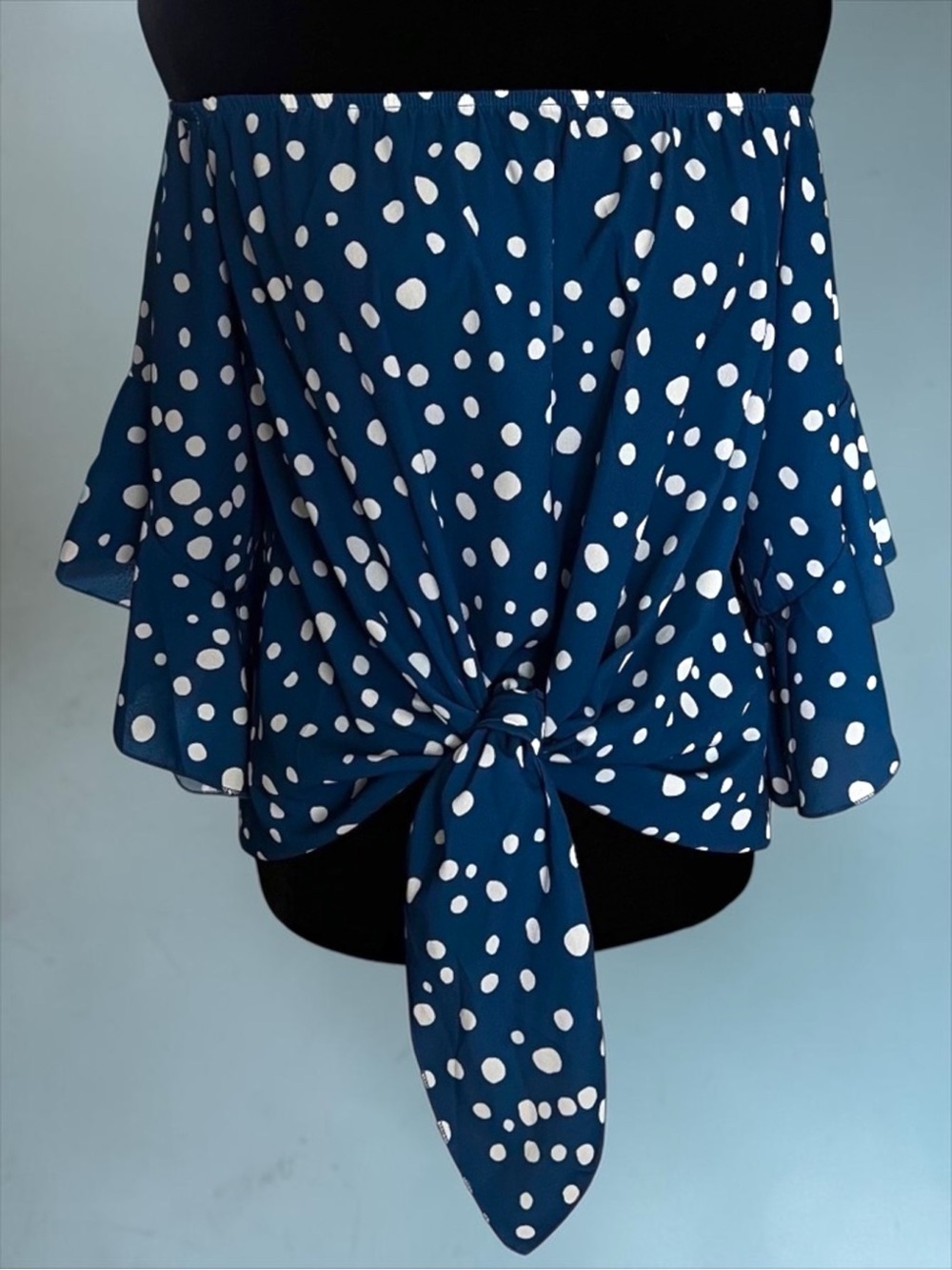 💖 Polka Dot Off Shoulder Blouse 💖